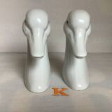 Paire de serre livres canards oies oiseaux