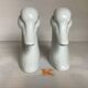Pair of bookends with ducks, geese, and birds