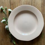 Pink vintage round dish from the digoin manufacture