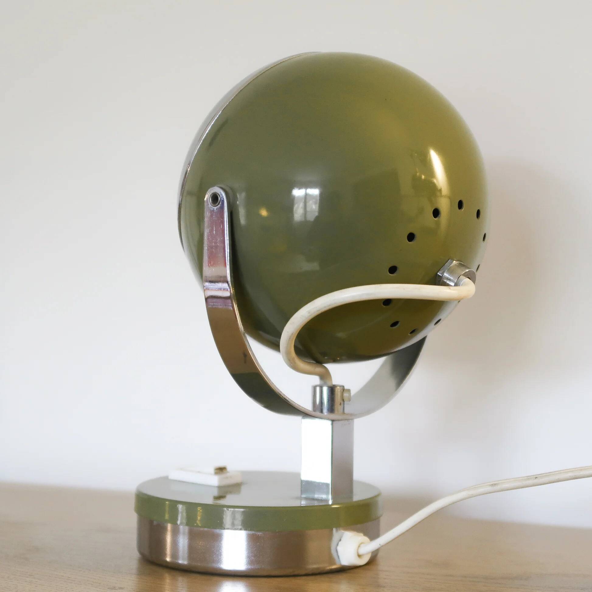 Lampe eyeball vintage vert olive