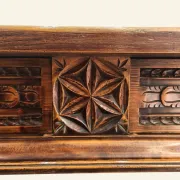 Large Castilian table with drawers and turned legs, early 20th century.