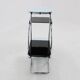 1930s Bauhaus Chrome Plated Etagere with Opaxy Glass, Czechoslovakia