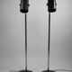 Pair of Black and Chrome “Orion” Floor Lamps by Per Sundstedt for Ateljé Lyktan, Sweden, 1960s