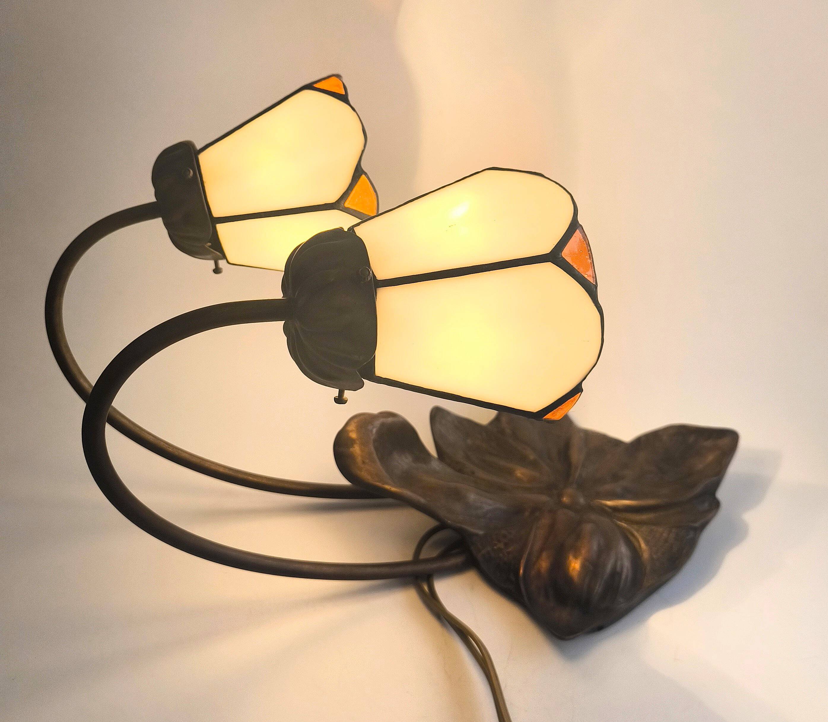 Tiffany Style French Art Nouveau Lamp