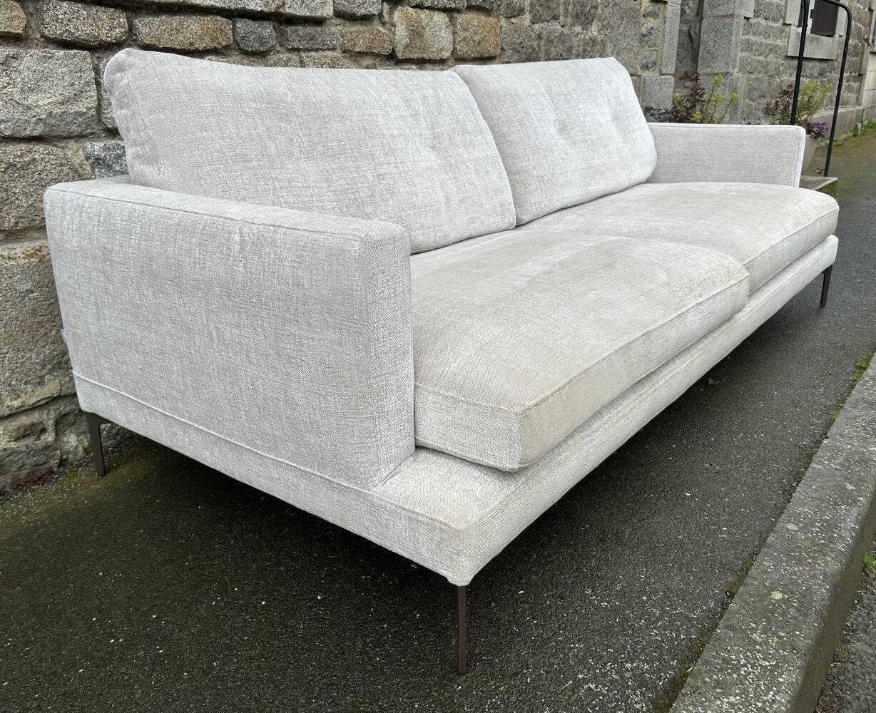 Sofa, sofa, "essentiel 154", 2 seater, VIP beige by Sergio Bicego, SABA,