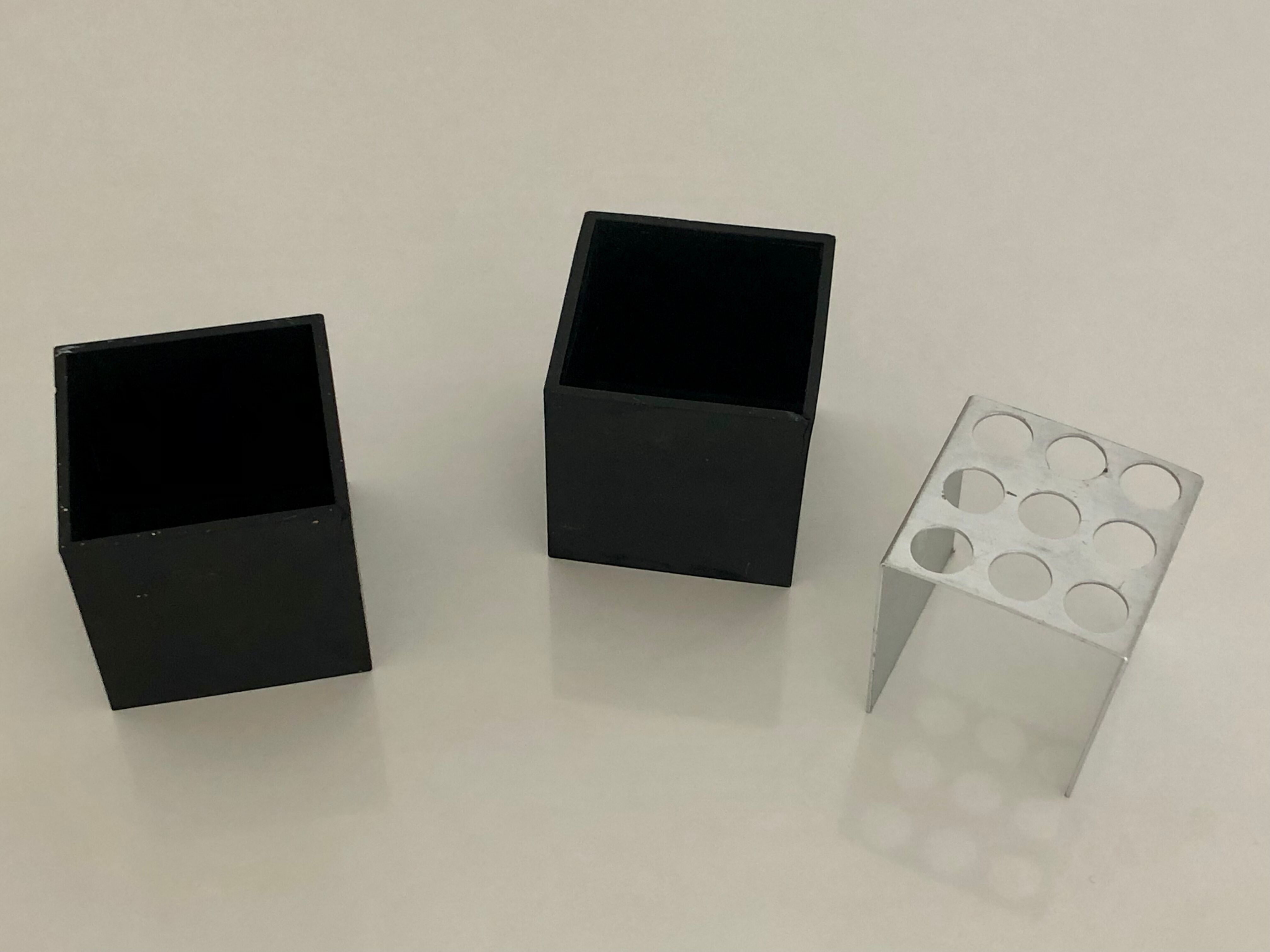 Cubo Office Set by Bruno Munari, Danese Milano Edition, Italy