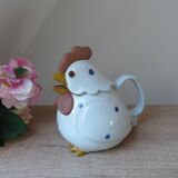 Théière en forme de Poule en Grès fabriquée au Japon Vintage