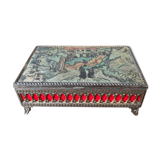 Metal box illustration of Van Gogh