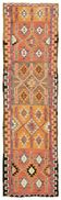 Turkish Handwoven Vintage Herki Kilim 97 cm x 325 cm