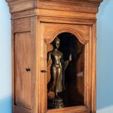Antique display case, solid oak
