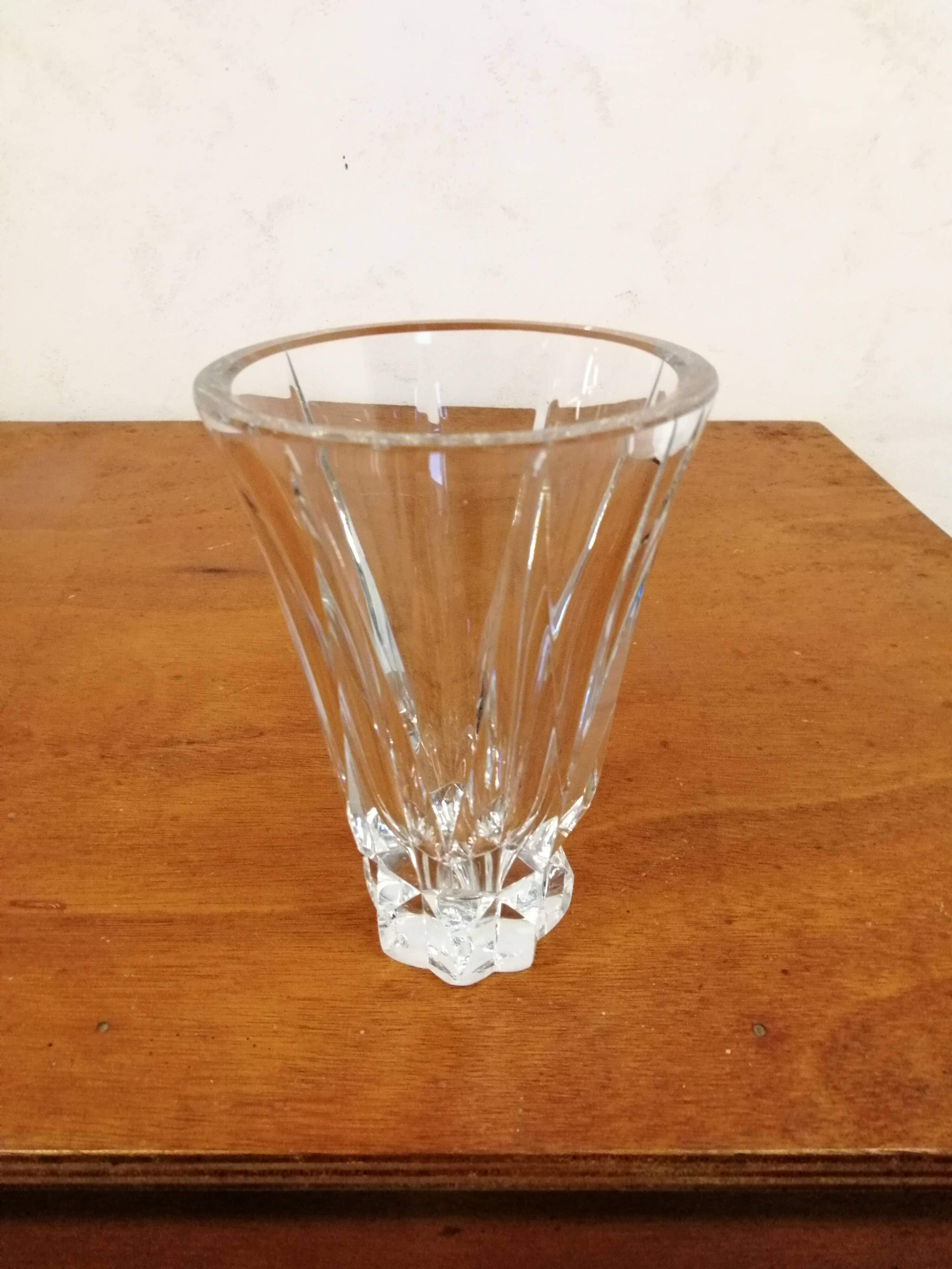 Small Crystal Vase St Louis France