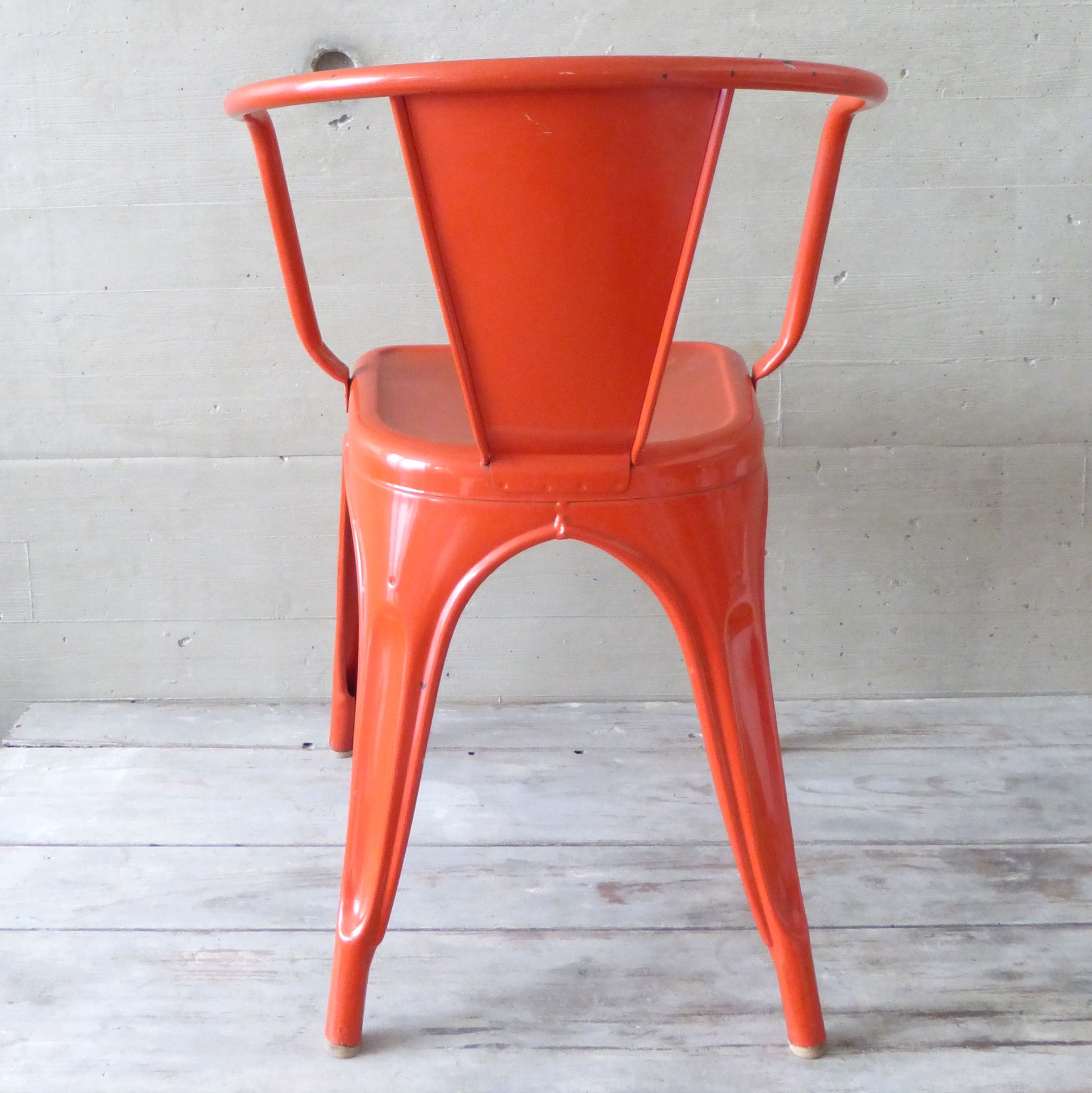 Pair of chairs A 56 - Tolix - Jean Pauchard - 1950-70 - vermilion Red