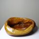 Brutalist vintage olive wood monoxyle catchall from the 50s-60s, handcrafted.