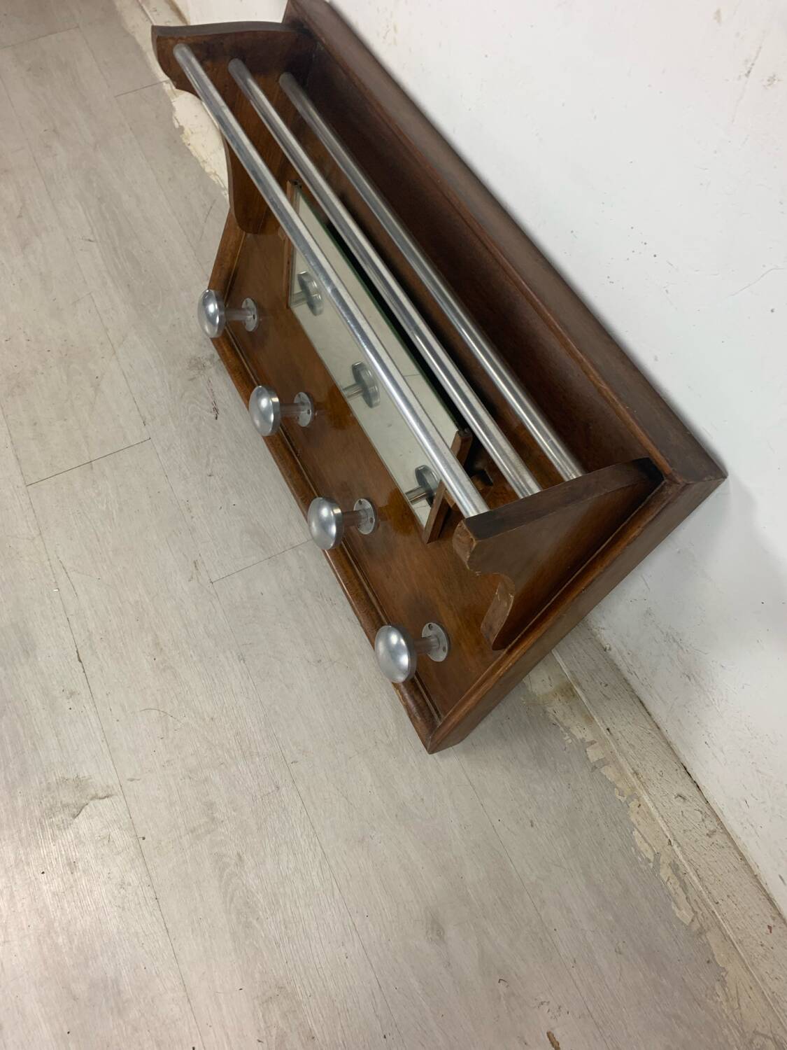 Wall mounted coat rack