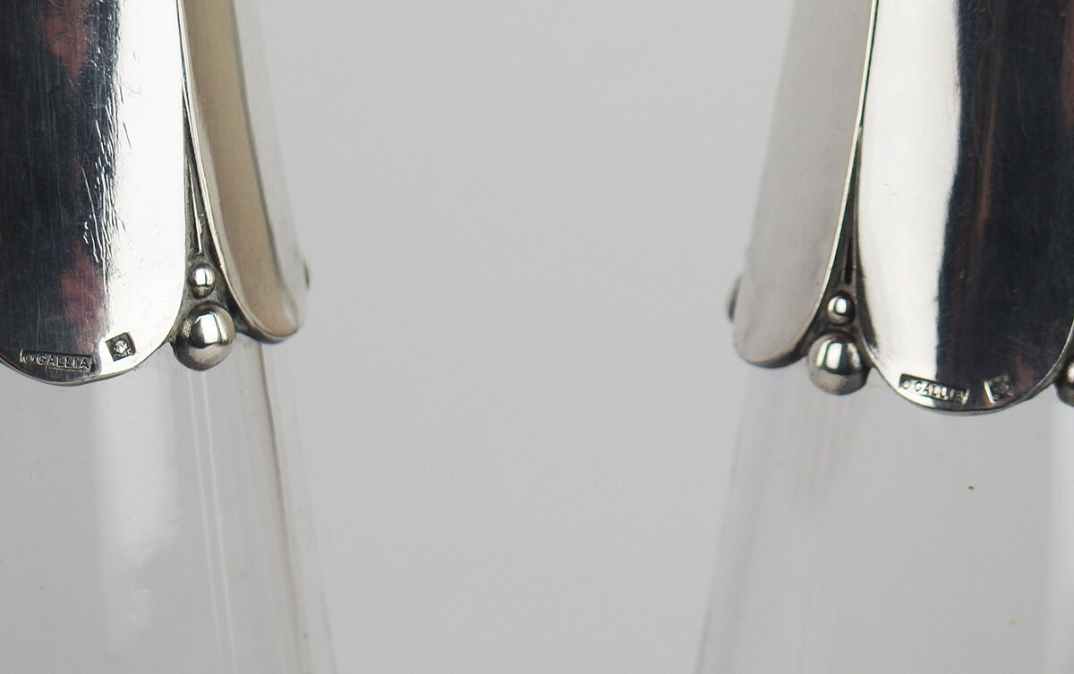 Pair of Art Deco decanters Gallia Cristofle