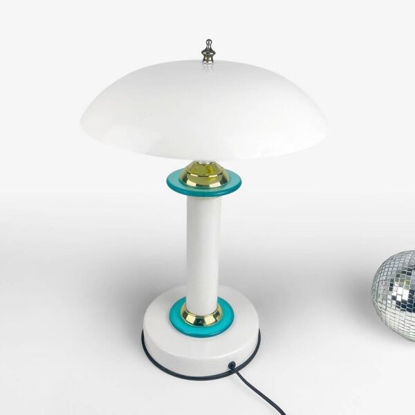 Lampe champignon blanche Cima 9105 années 80/90