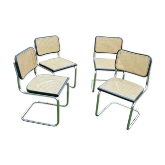 Series of 4 B32 chairs by Marcel Breuer