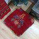 Handmade Berber pouf in wool 60 X 60 X 20 CM