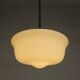 Art Deco pendant light with white glass shade, 1930s