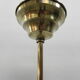 Art deco hanging lamp with marbled glass shade