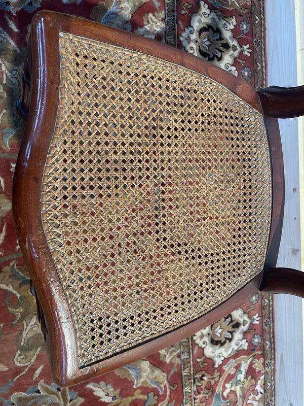 Set of 4 Louis Philippe caned chairs