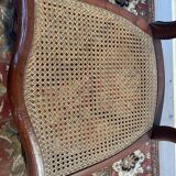 Set of 4 Louis Philippe caned chairs