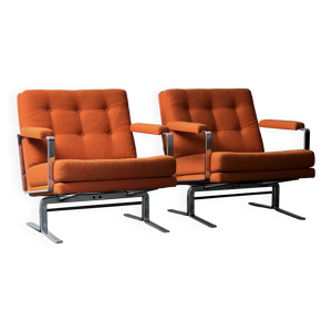 Paire de fauteuil Karl - orange