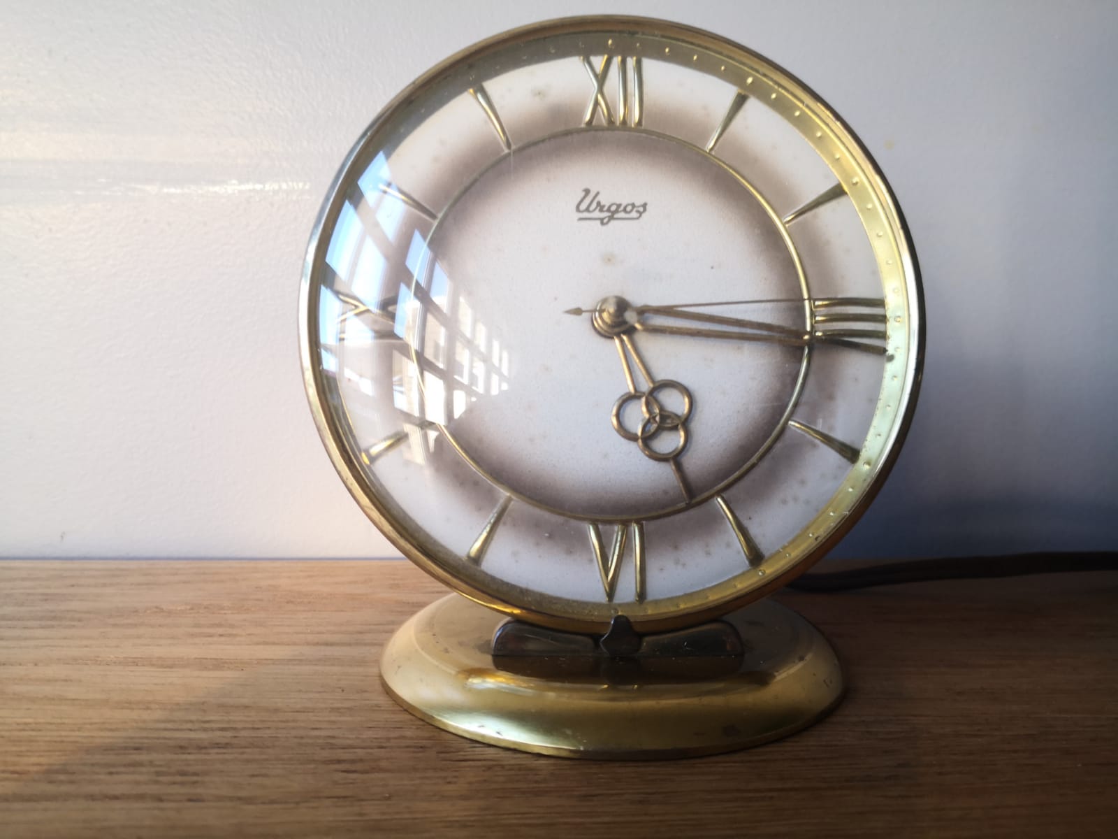 Vintage electric clock, year 60, Urgos clock