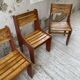 4 vintage Plywood chairs 80s