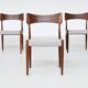 Bernhard Petersen dining chairs in rosewood by Christian Linnebergs, Denmark, 1960