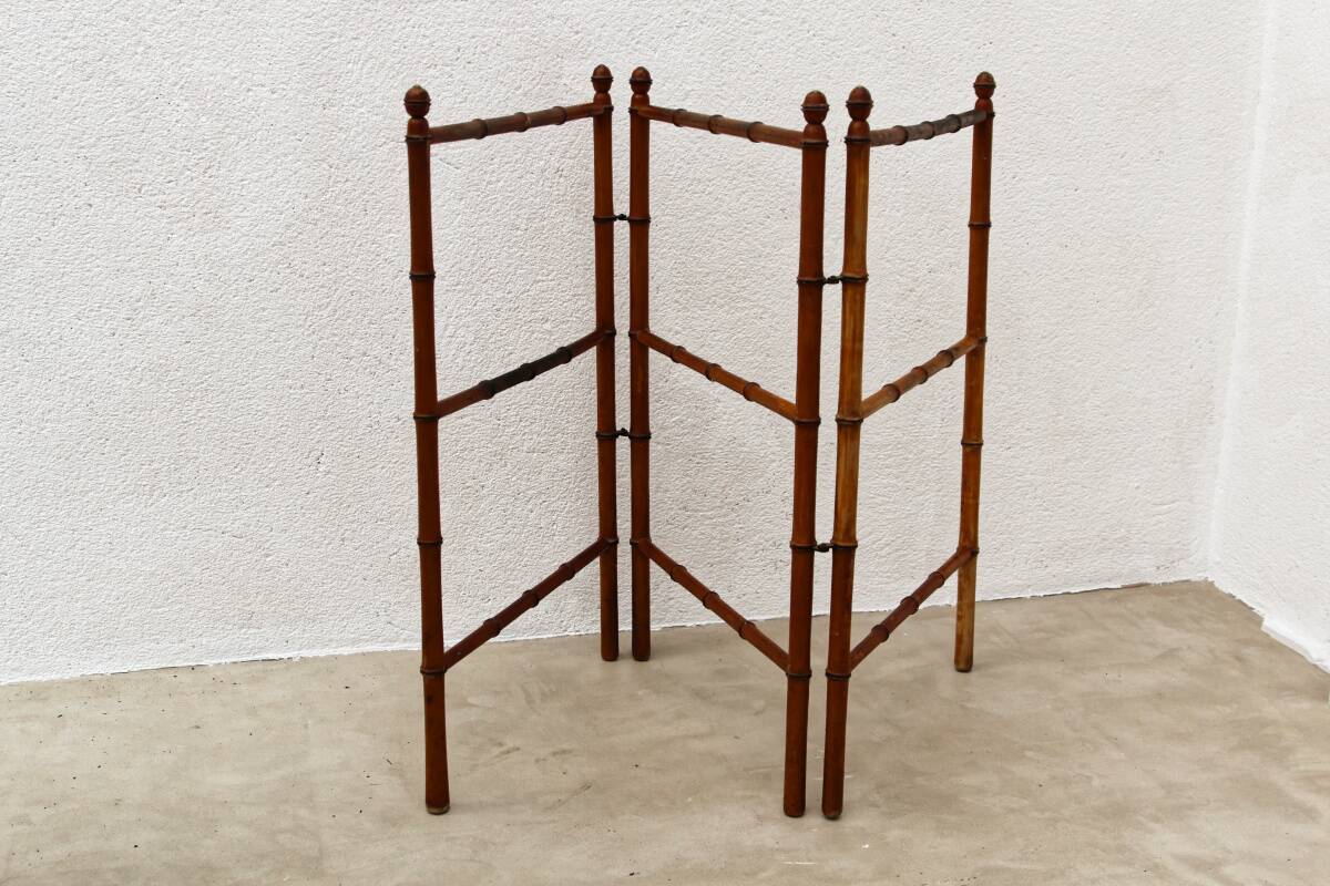 Porte serviettes, étendoir en bambou