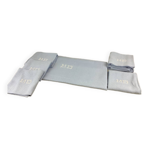 Vintage nappe & serviettes