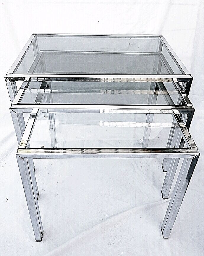 70's minimalist nesting tables