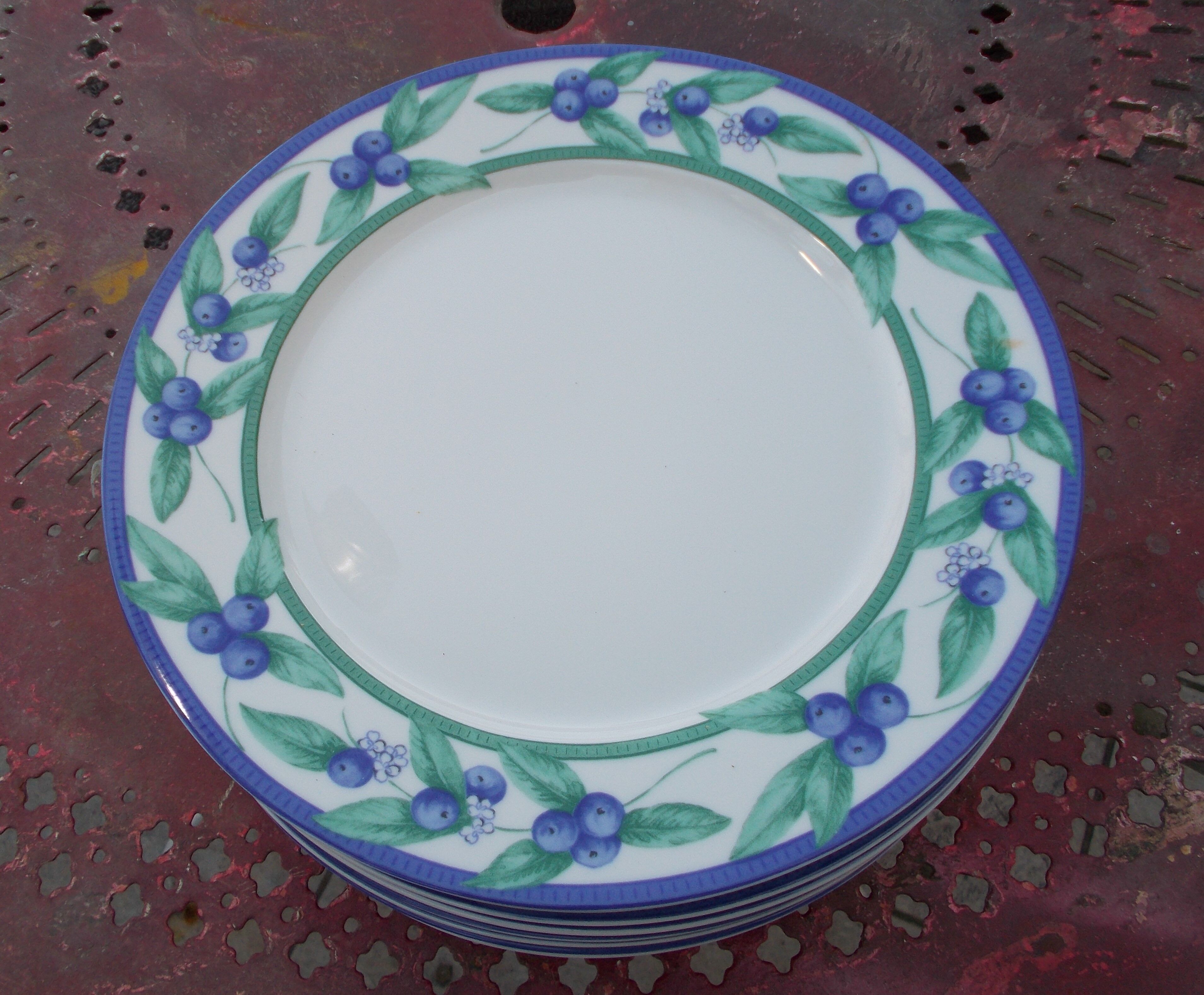 8 porcelain plates Cottage SPAL Portugal
