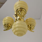Art deco chandelier Czechoslovakia 1930's
