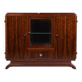 Buffet Art Déco français avec bureau en marbre, années 1930