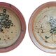 Pyrite stoneware plates