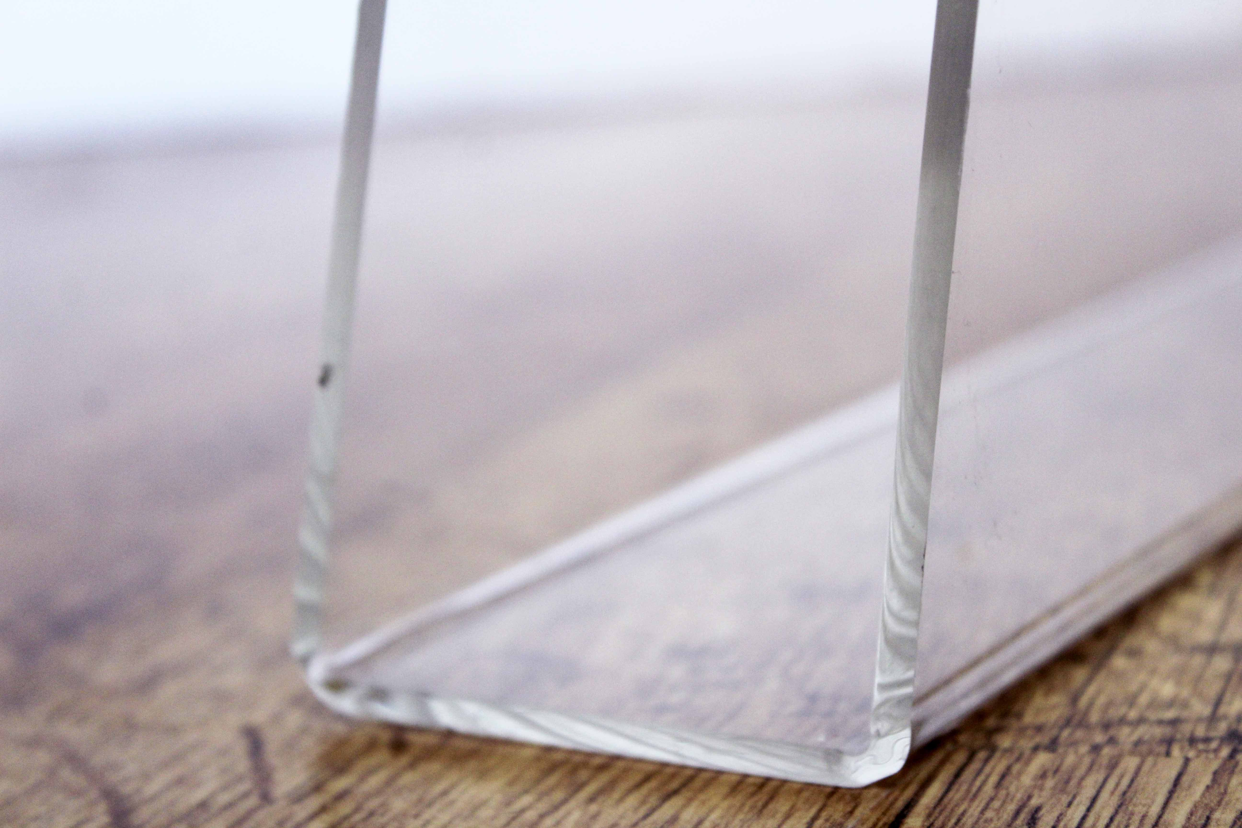 Plexiglas and brass magazine holder