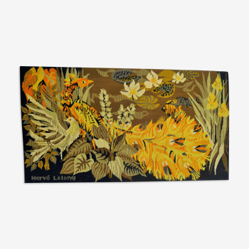 Vintage Hervé LELONG tapestry