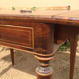 Louis XVI style table in rosewood with lemon inlay