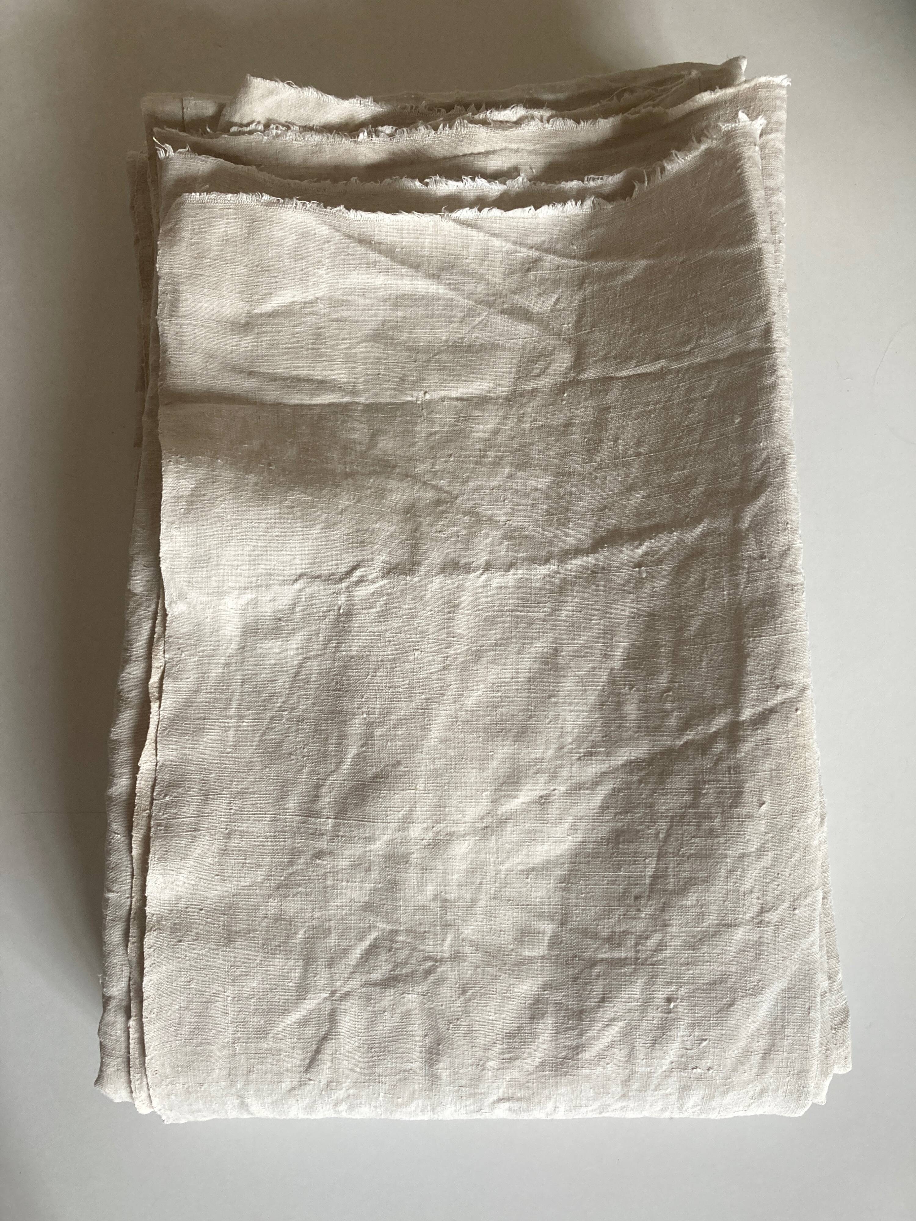 Washed raw linen cloth tablecloth 19th reserve linen L3m45
