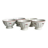 Set of 5 small ceramic bowls