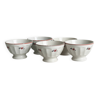 Set of 5 small ceramic bowls