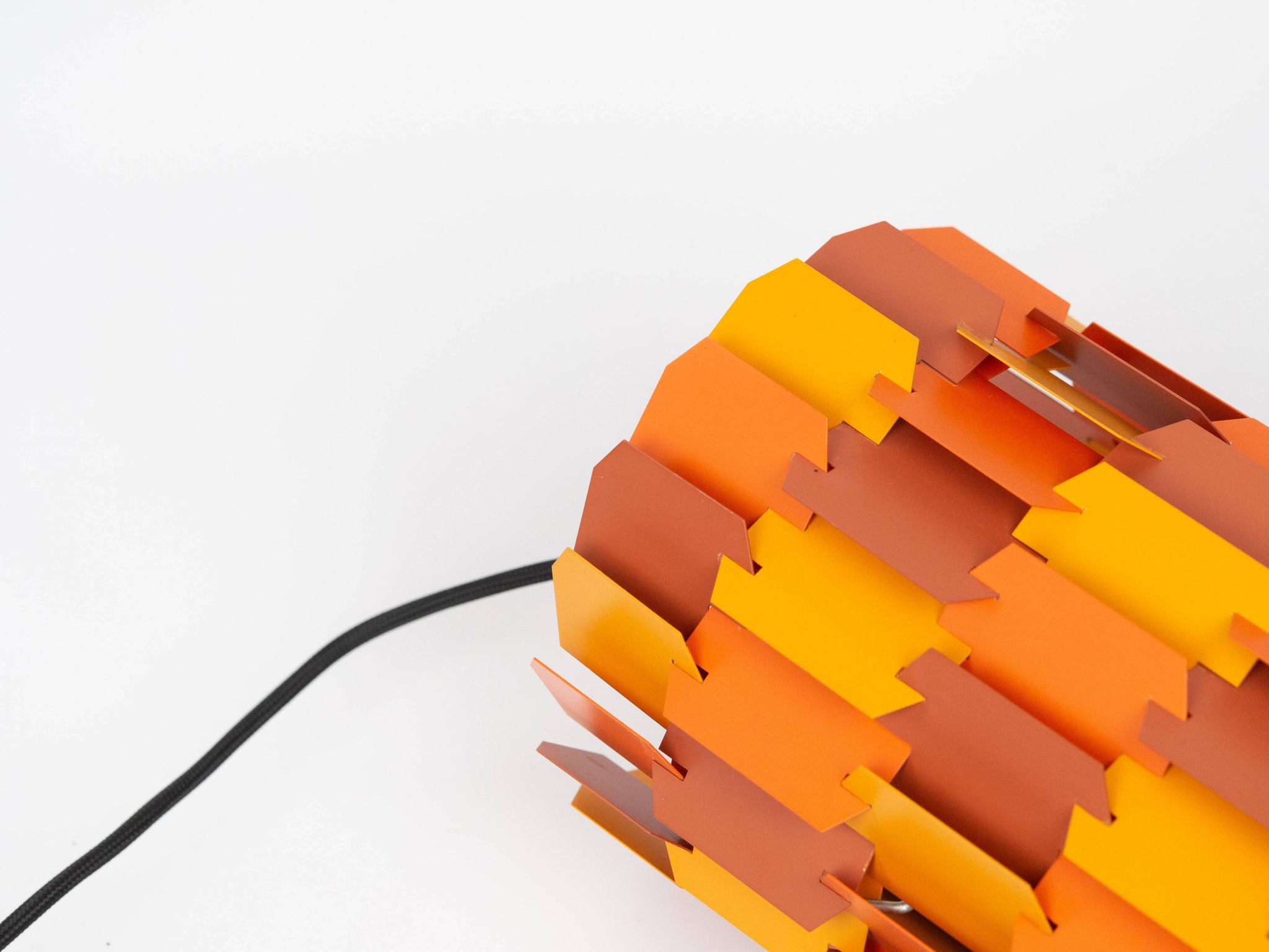 Vintage Danish pendant light Facet pop by Louis Weisdorf, Lyfa, 1972