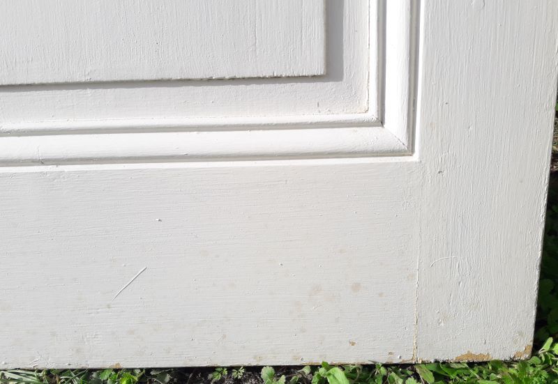 Old translucent glazed communication door 82.5x214.2cm (2)