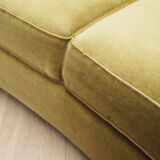 Green velour sofa, Danish design, 1960s, production: Denmark
