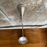 Old Punch Ladle Goldsmith Cailar Bayard Metal Silver Twisted Handle #B341