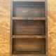Antique 3 Compartment Wooden Hanging Spice Rack Vintage #B193