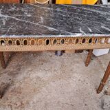 Gilded wood console