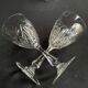 4 verres en cristal taillé
